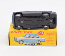 Dinky Toys 189 Triumph Herald 'Promotional' Virtually Mint/Boxed (Monaco Blue).