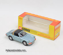 Corgi toys 382 Porsche 911s Virtually Mint/Nice box (Open spoke whizzwheels)