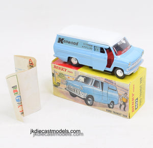 Dinky toy 407 'Kenwood' Ford Transit Virtually Mint/Nice box