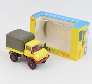 Corgi toys 406 Unimog 406 Virtually Mint/Nice box "Scandinavian Collection"