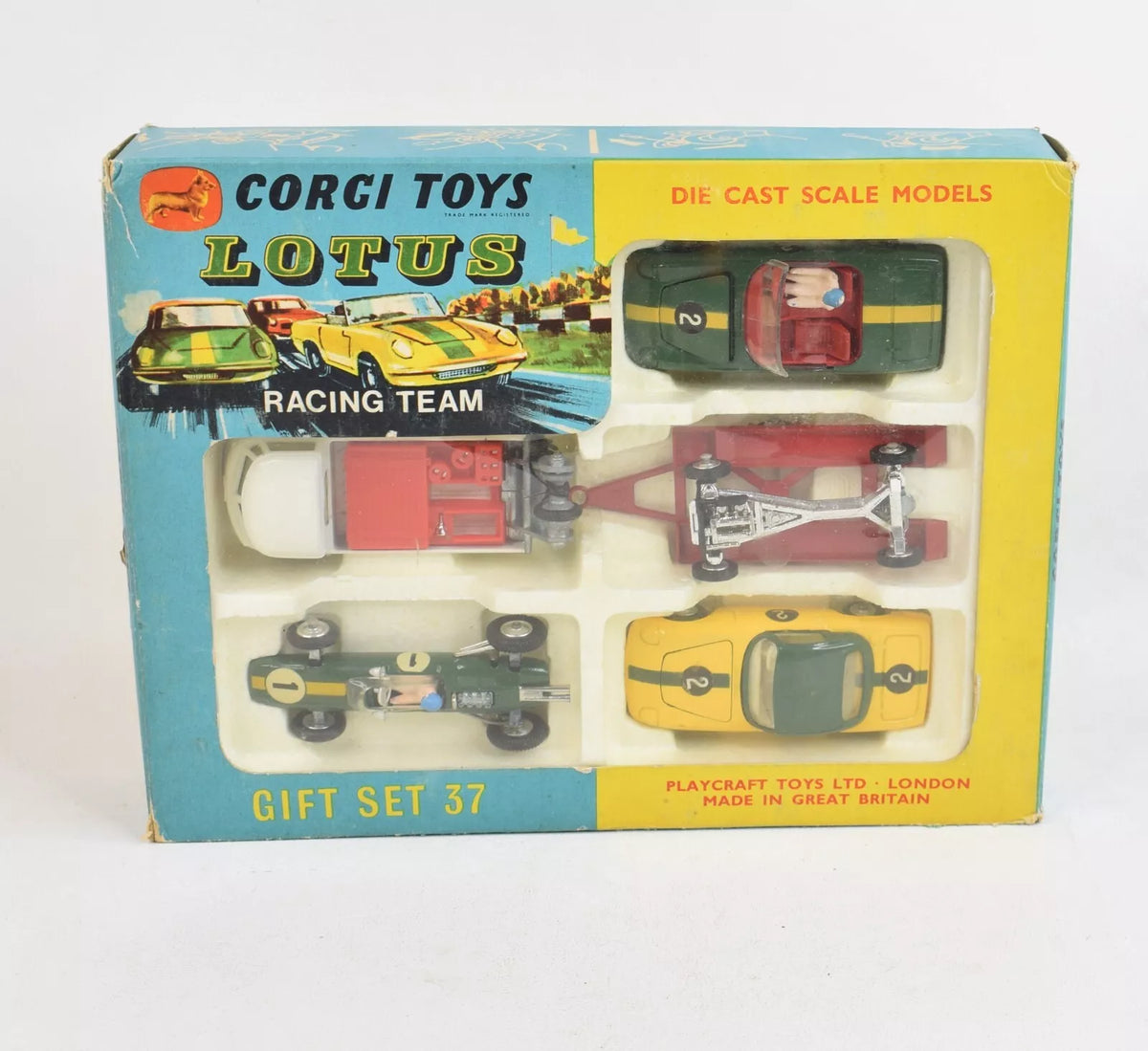 Corgi toys Gift set 37 Lotus Racing Team Near Mint/Boxed 