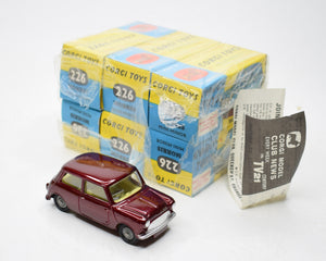 Corgi Toys 226 Mini-Minor Trade Pack of 6.