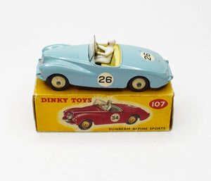 Dinky Toys 107 Sunbeam Alpine Sports Very Near Mint/Boxed