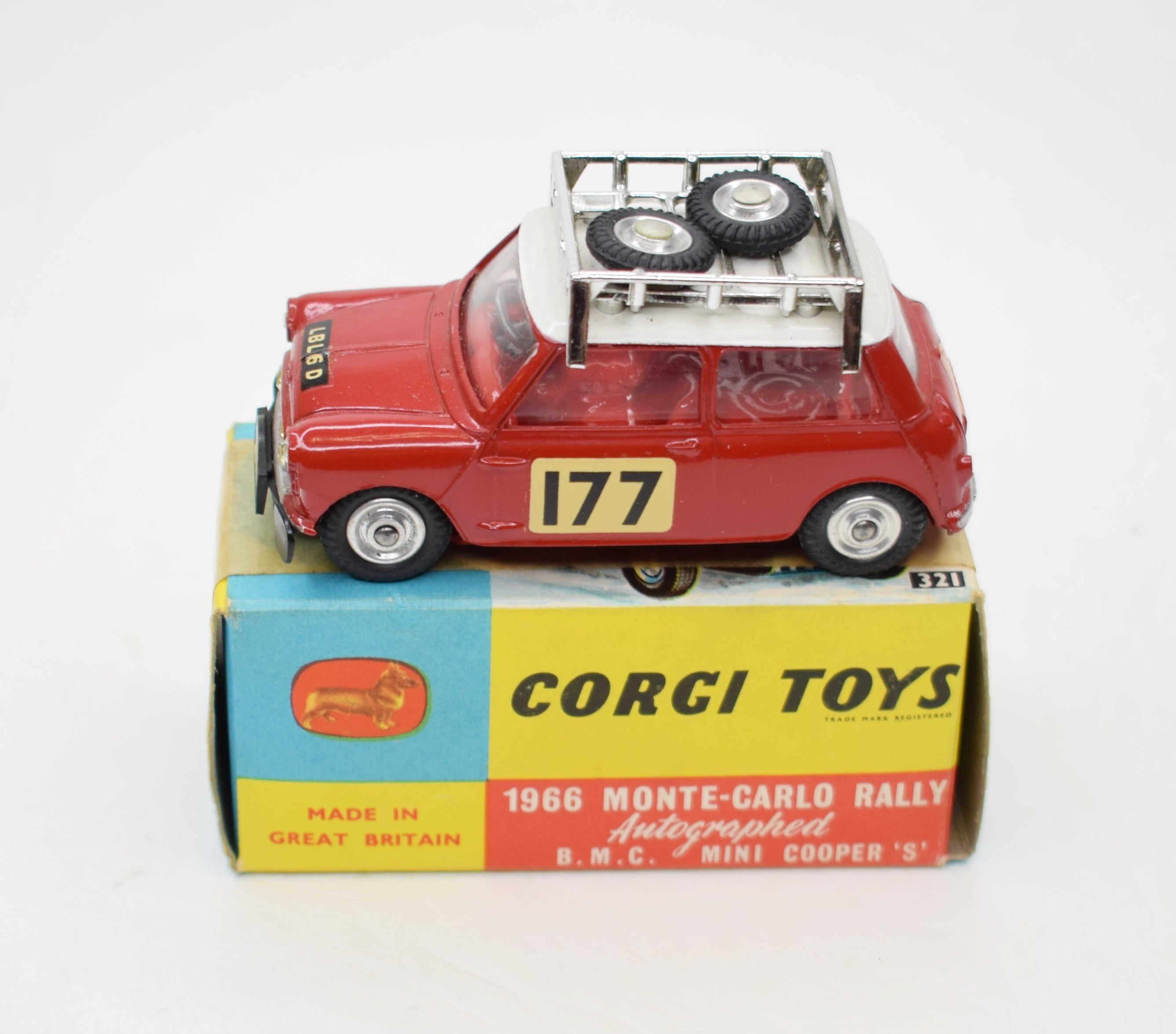 339 - Monte-Carlo Winner 1967 B.M.C. Mini Cooper 'S' – Corgi Model Club USA