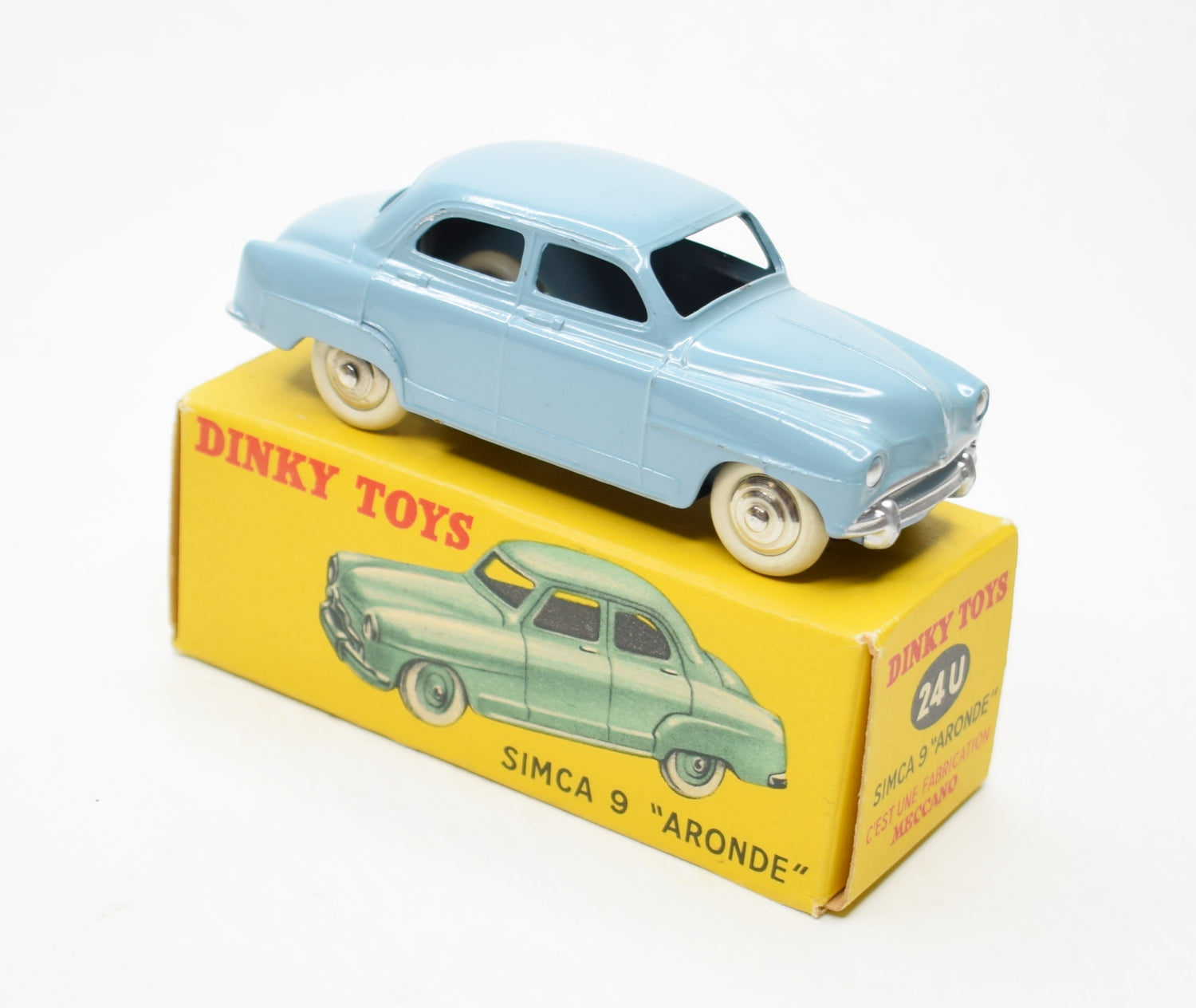French Dinky Toys 24u Simca 9 'Aronde' Virtually Mint/Boxed (F.D.C)