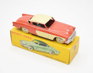 French Dinky toys 24Y Studebaker Commander Virtually Mint/Boxed (Cream side panels)
