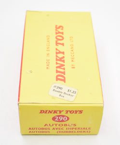 Dinky toys 290 Double deck bus 'Dunlop' Virtually Mint/Boxed.