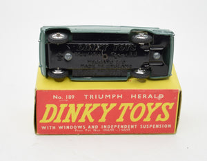 Dinky Toys 189 Triumph Herald 'Promotional' Virtually Mint/Boxed (Lichfield Green).
