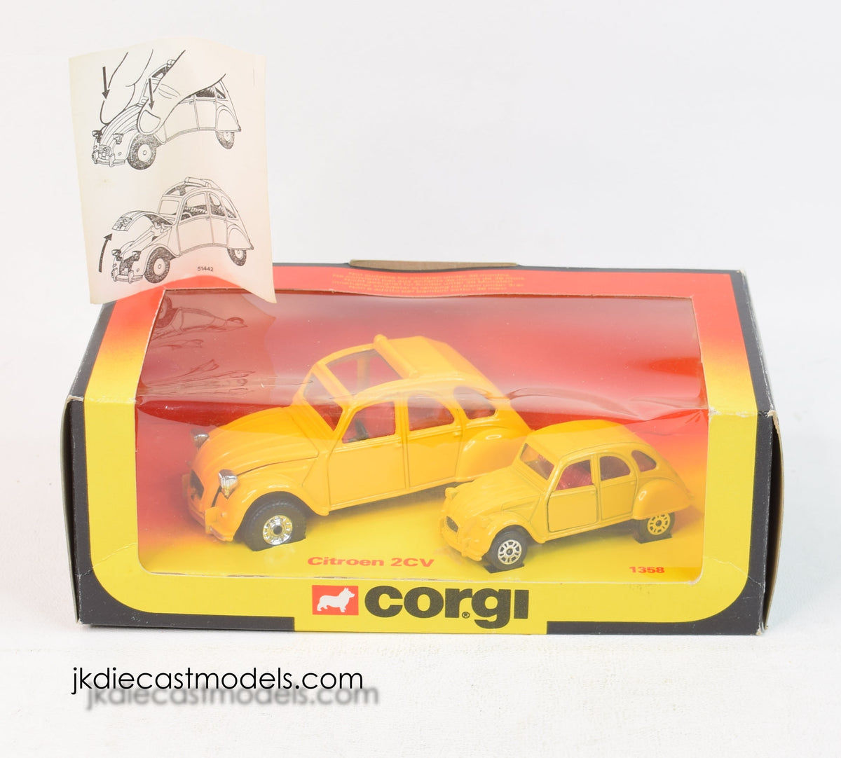 Corgi Toys 1358 2cv Little & Large F.Y.E.O James Bond Virtually Mint/Boxed