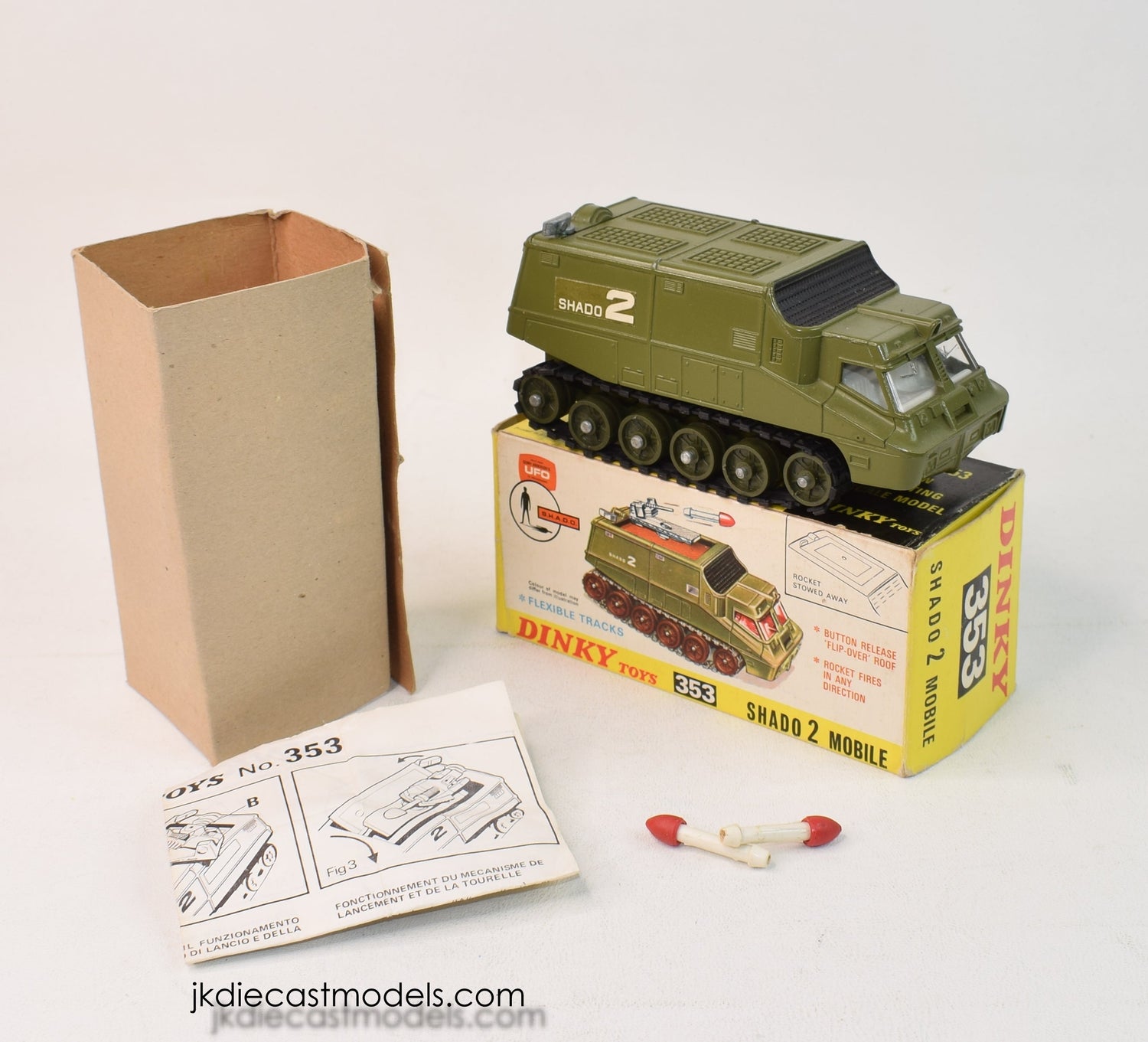 Dinky toys 353 SHADO 2 Mobile Virtually Mint/Boxed (Military green base)