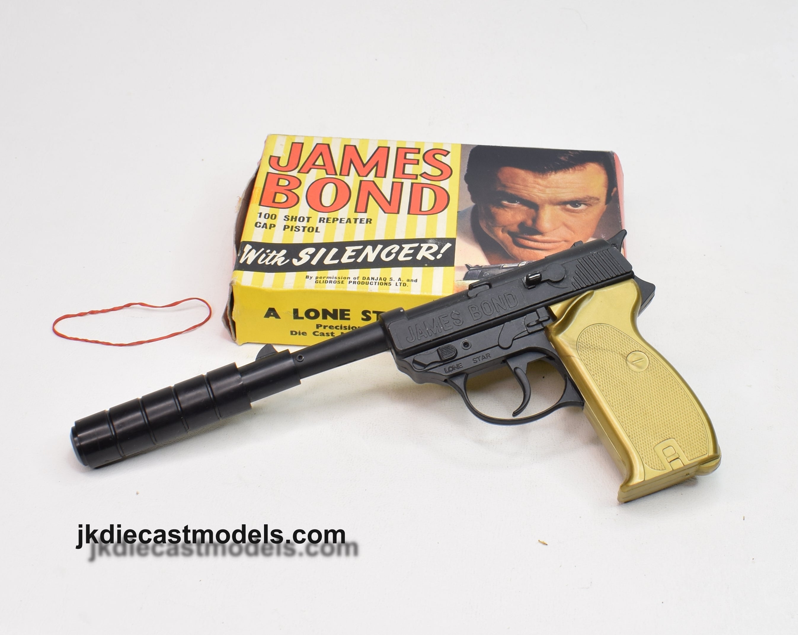 Lonestar James Bond Cap gun with silencer 'Ribble Valley' Collection – JK  DIE-CAST MODELS