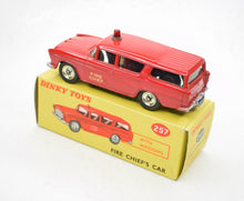 Dinky toys 257 Fire chiefs car Virtually Mint/Boxed