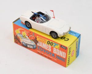 Corgi toys 336 James Bond Toyota Virtually Mint/Boxed (Rose gold bumper)