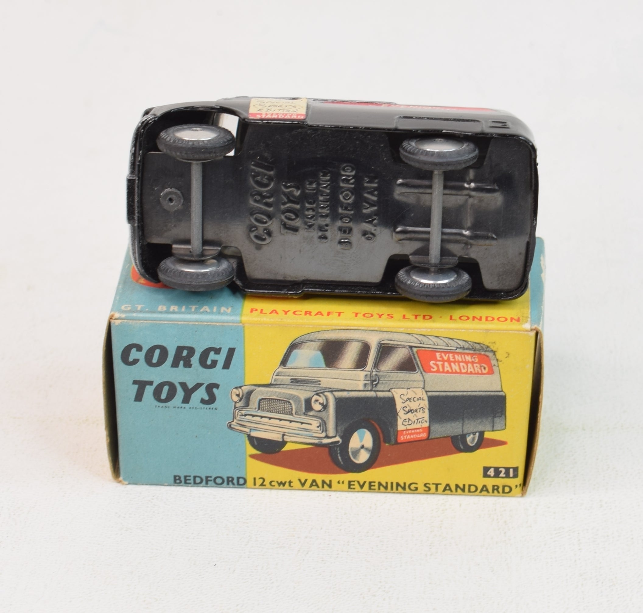 Corgi Toys 405 Bedford Van Utilcon A.F.S. Tender - Miniature Boîte état Proche Neuf - Rare