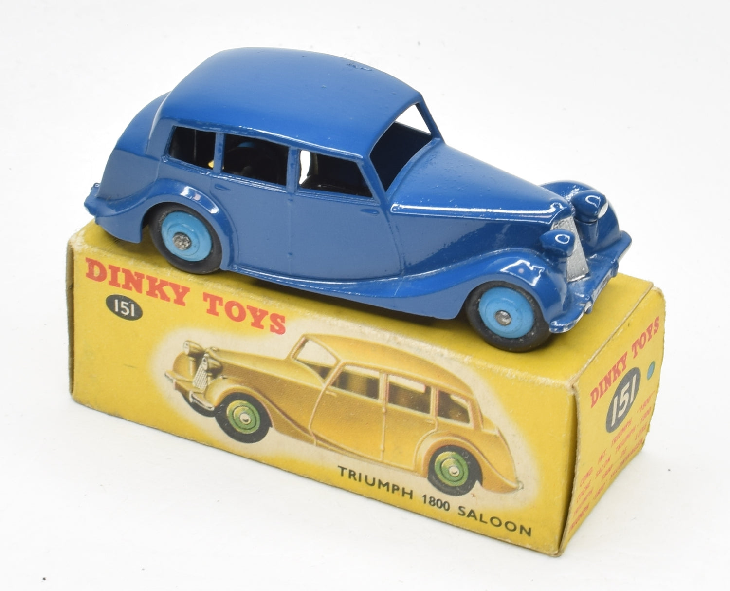 1950s Vintage Dinky 151 Triumph 1800 Saloon 2024 motor car Toy Collectible. Made in England