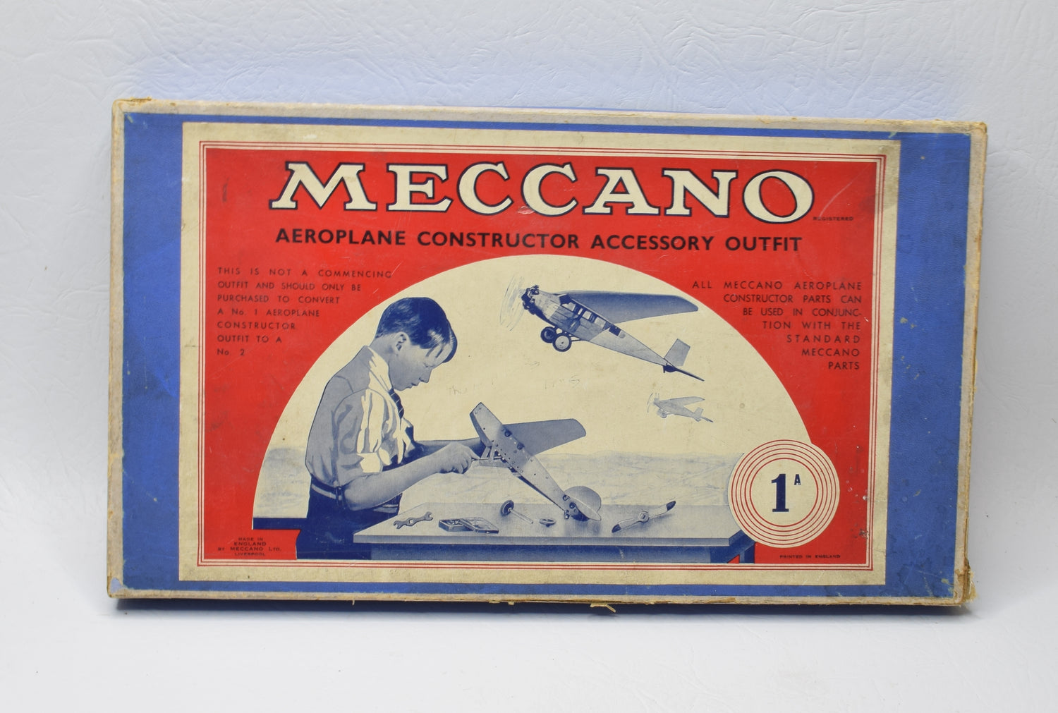 Meccano 1A Aeroplane Constructor  Accessory Outfit for No.1 & 2's Very Near Mint/Boxed