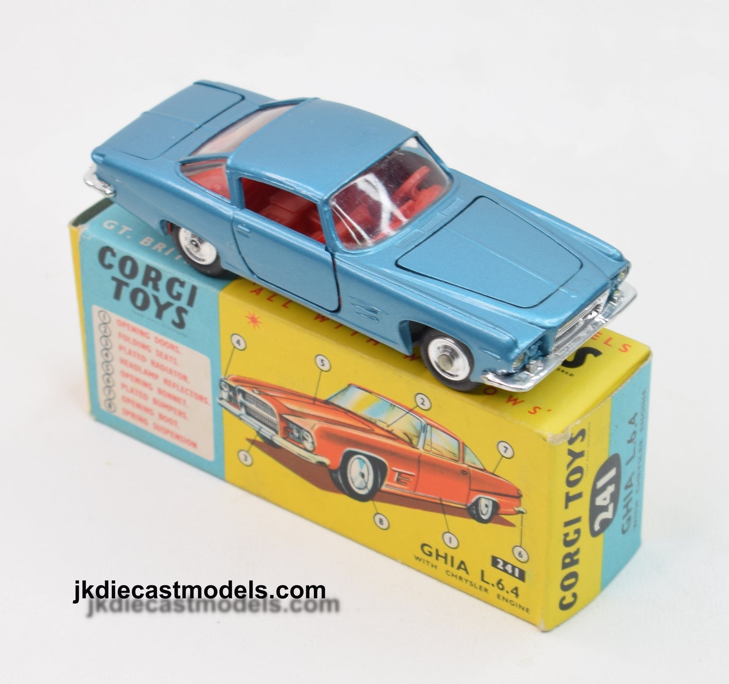 Corgi toys 241 Ghia 6.4 Virtually Mint/Boxed 'Carlton' Collection