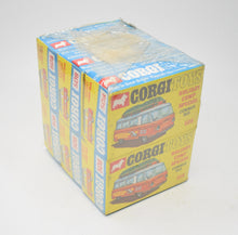 Corgi toys 508 Commer Camp Bus Trade wrap of 6 (Old Shop Stock from Ripon North Yorkshire).