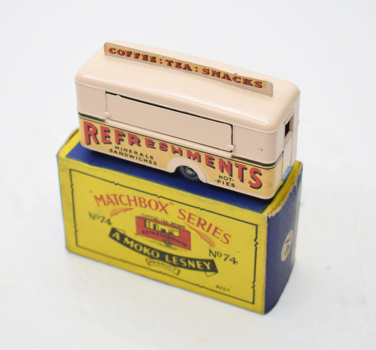 Matchbox Lesney 74 Mobile Canteen in Pink (Old Shop Stock from Ripon North Yorkshire)