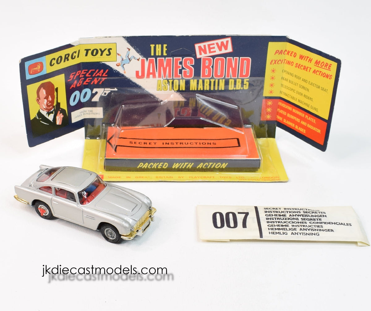 Corgi Toys 270 James Bond D.B.5 Virtually Mint/Unsold shop stock
