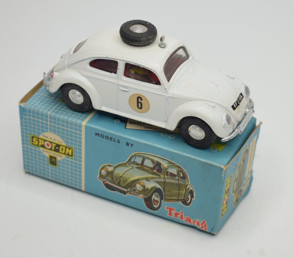 Spot-on 195 Volkswagen Beetle Very Near Mint/Boxed (Matte White)