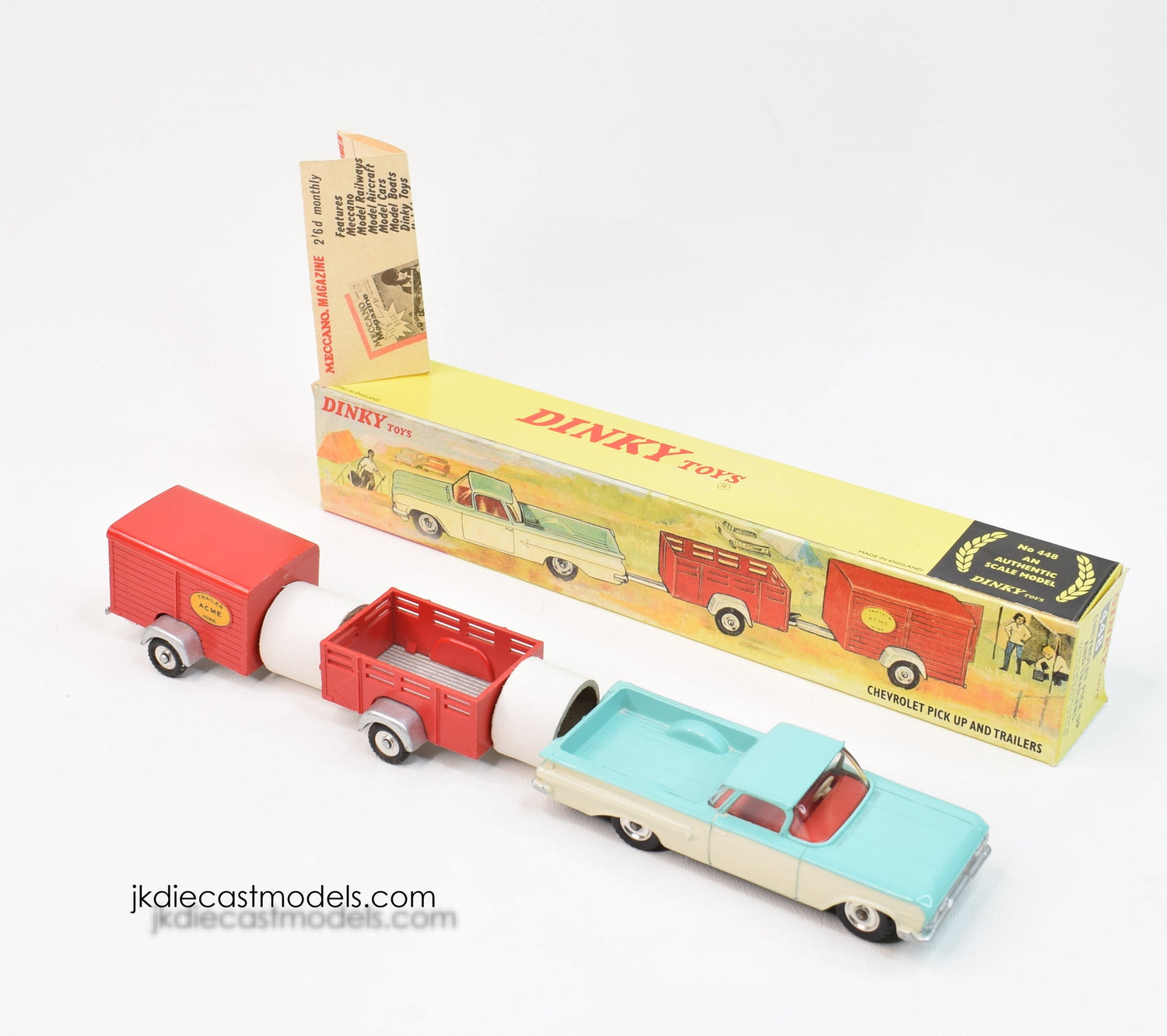 Dinky Toys 448 Chevrolet Pick Up & Trailers Virtually Mint/Nice box – JK  DIE-CAST MODELS