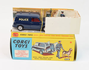 Corgi toys 448 B.M.C Mini Police Van with Tracker Virtually Mint/Nice box