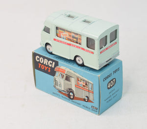 Corgi toys 407 Smith's Karrier Bantam Mobile shop Very Near Mint/Boxed