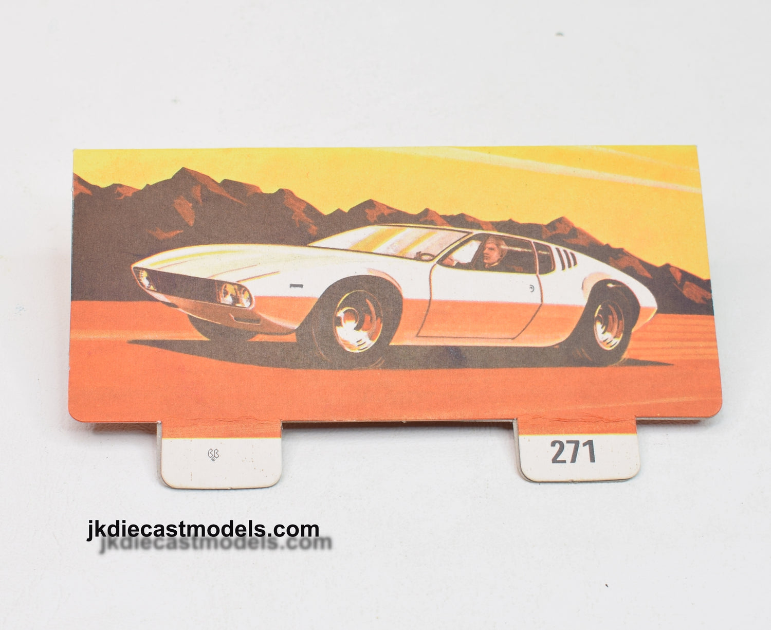 Corgi toys 271 Mangusta Header card