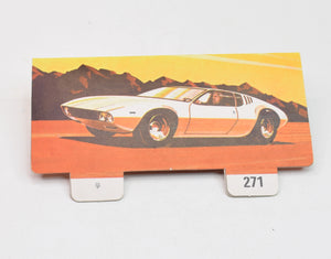 Corgi toys 271 Mangusta Header card