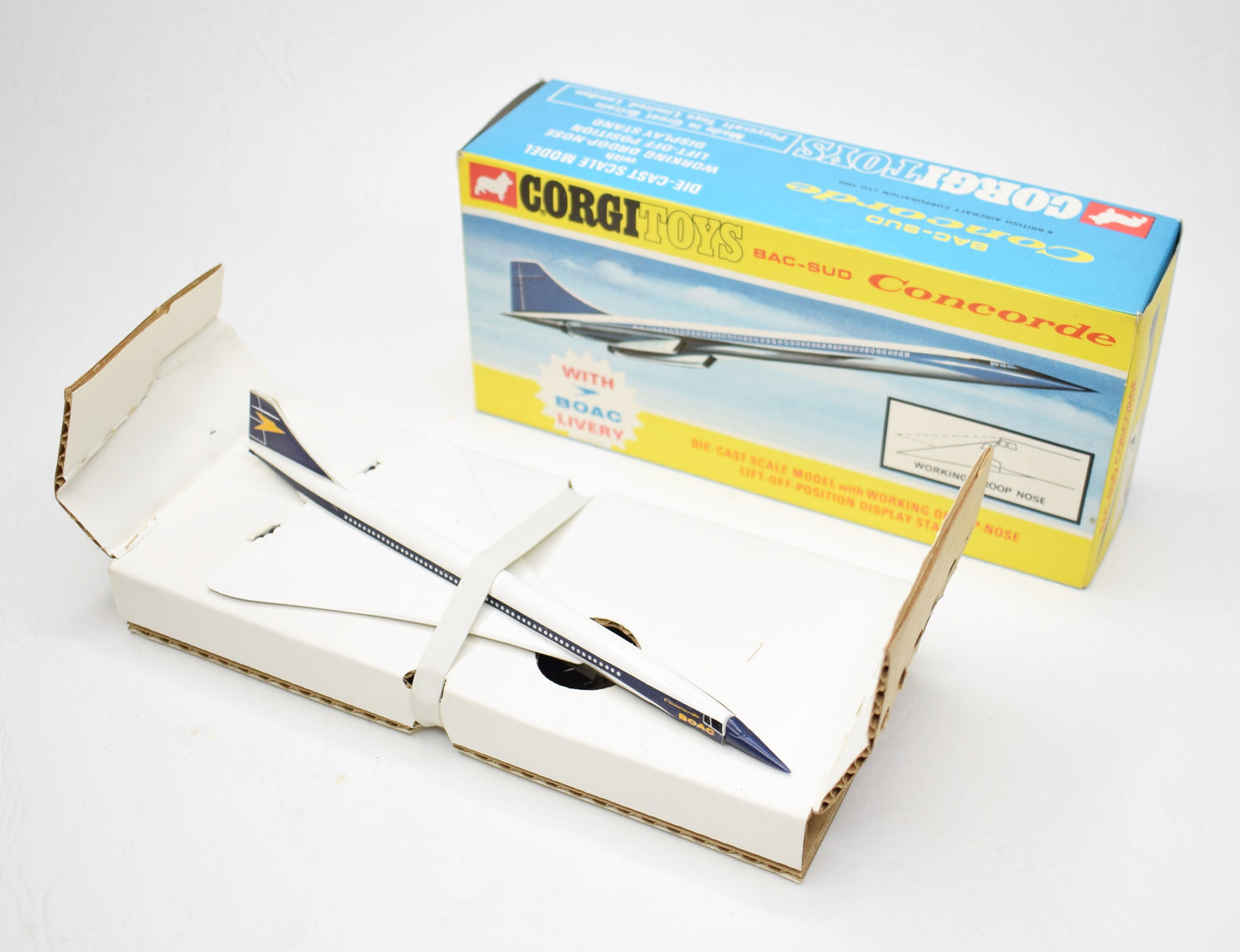 Corgi toys 650 BAC-SUD Concorde BOAC Mint/Boxed (1 of 2)