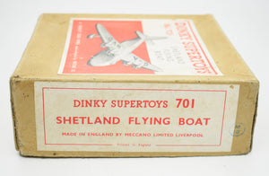 Dinky toys 701 Shetland Flying Boat Very Near Mint/Boxed.