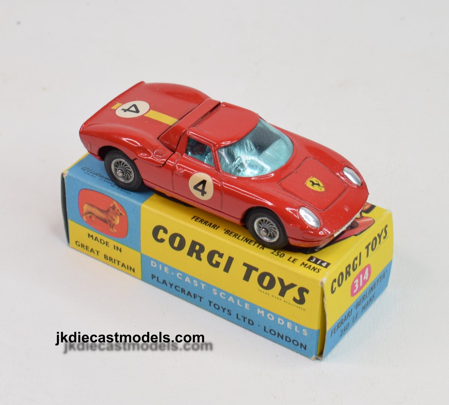 Corgi toys 314 Ferrari 'Berlinetta' 250 Virtually Mint/Boxed 'JJP Vancouver' Collection