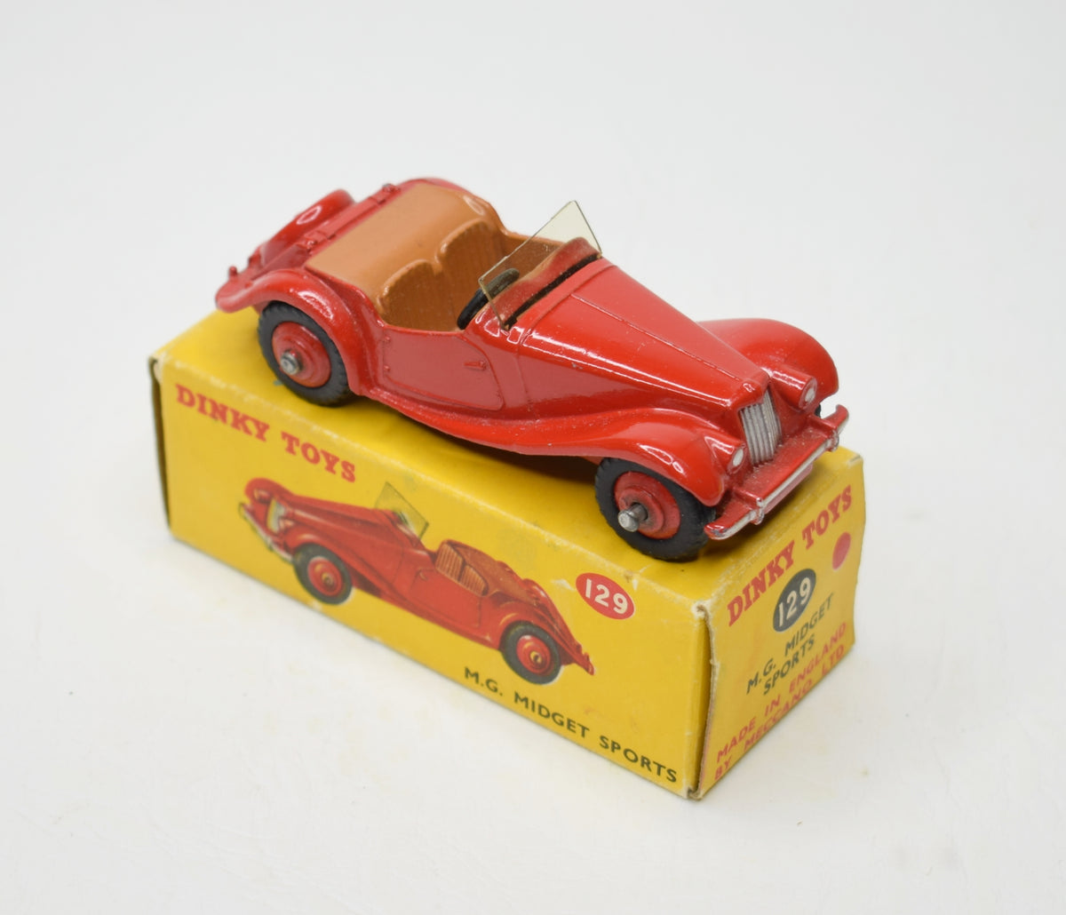 Dinky toys 129 M.G Miget U.S export Issue Very Near Mint/Boxed