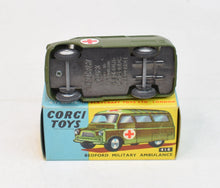 Corgi toys 414 Military Bedford Ambulance Virtually Mint/Lovely box