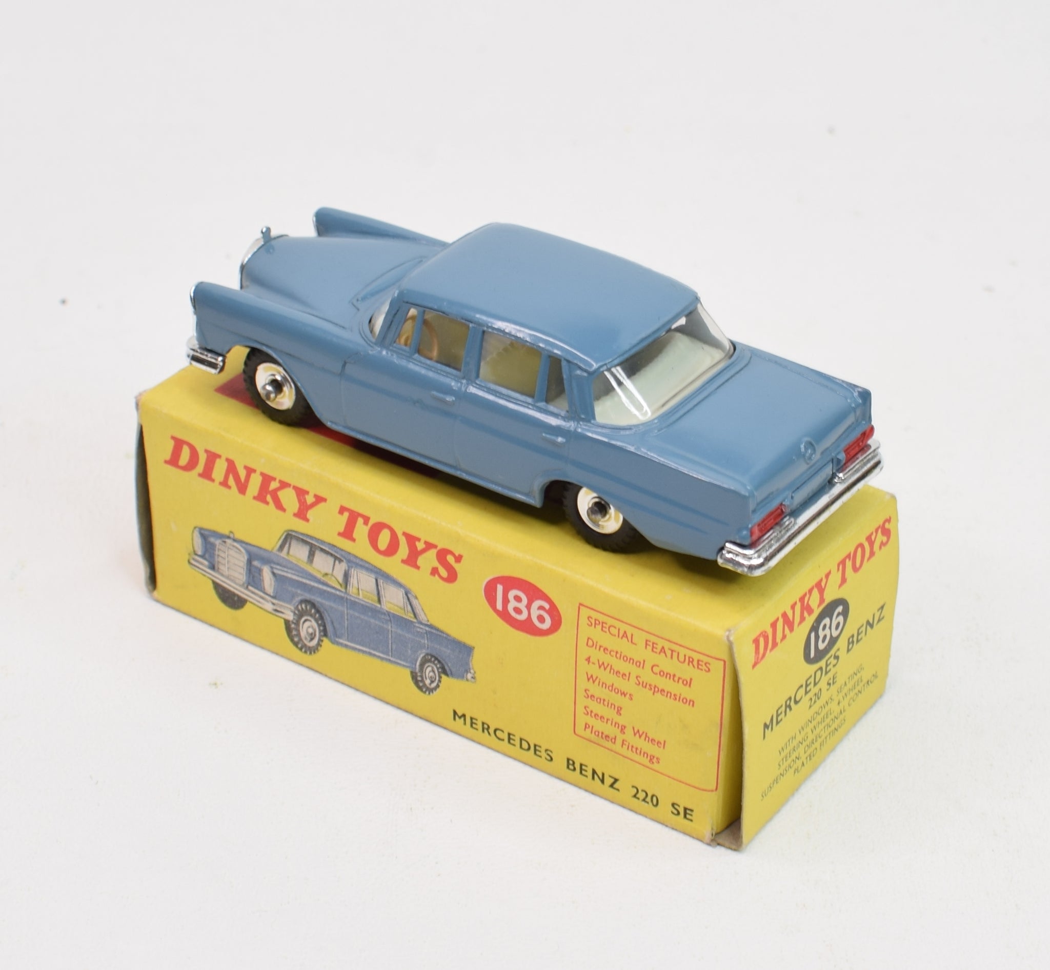 Dinky toys 186 Mercedes Benz 220 se Virtually Mint/Boxed 'Ribble 