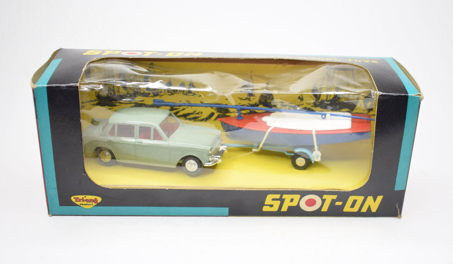 Spot-on 406 Car & Dinghy Set Very Near Mint/Boxed.