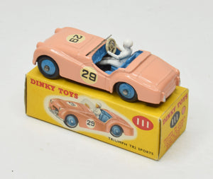Dinky toys 111 Triumph Tr2 Virtually Mint/Boxed