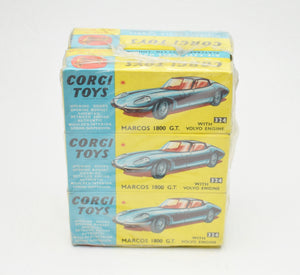 Corgi toys 324 Marcos 1800 Trade wrap of 6 (Old Shop Stock from Ripon North Yorkshire)