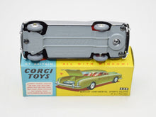 Corgi toys 224 Bentley Continental Very Near Mint/Boxed (New The 'Geneva' Collection)