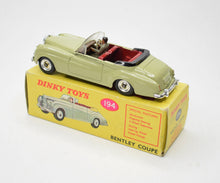 Dinky Toys 194 'South African' Bentley Coupe Very Near Mint/Boxed Reserved