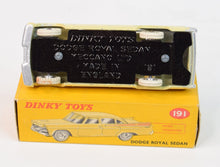 Dinky Toys 191 Dodge Royal Sedan Very Near Mint/Boxed