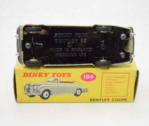 Dinky Toys 194 'South African' Bentley Coupe Very Near Mint/Boxed Reserved