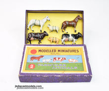 Dinky - Hornby Series '1934' No.2 Modelled Miniatures Farmyard Animals Very Near Mint/Boxed
