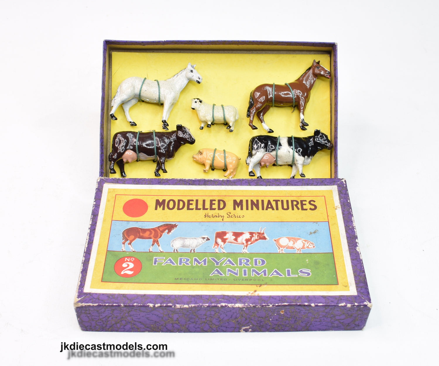 Dinky - Hornby Series '1934' No.2 Modelled Miniatures Farmyard Animals Very Near Mint/Boxed