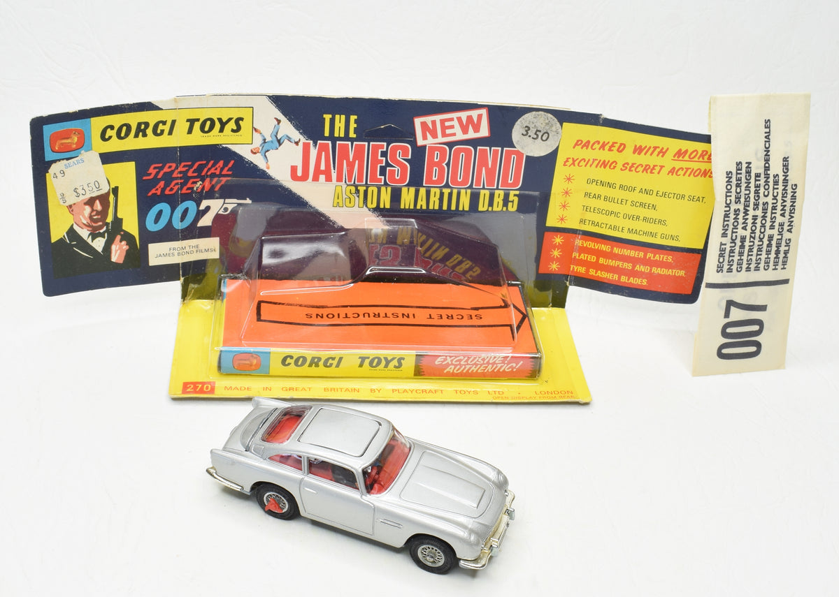 Corgi Toys 270 James Bond D.B.5 Virtually Mint/Boxed