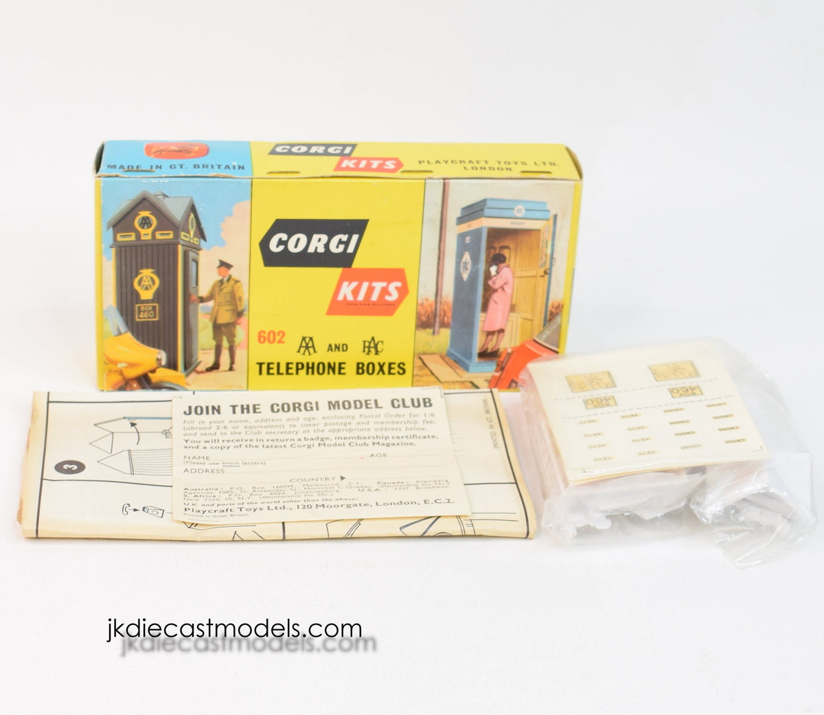 Corgi 602 Telephone box kit Mint/Boxed