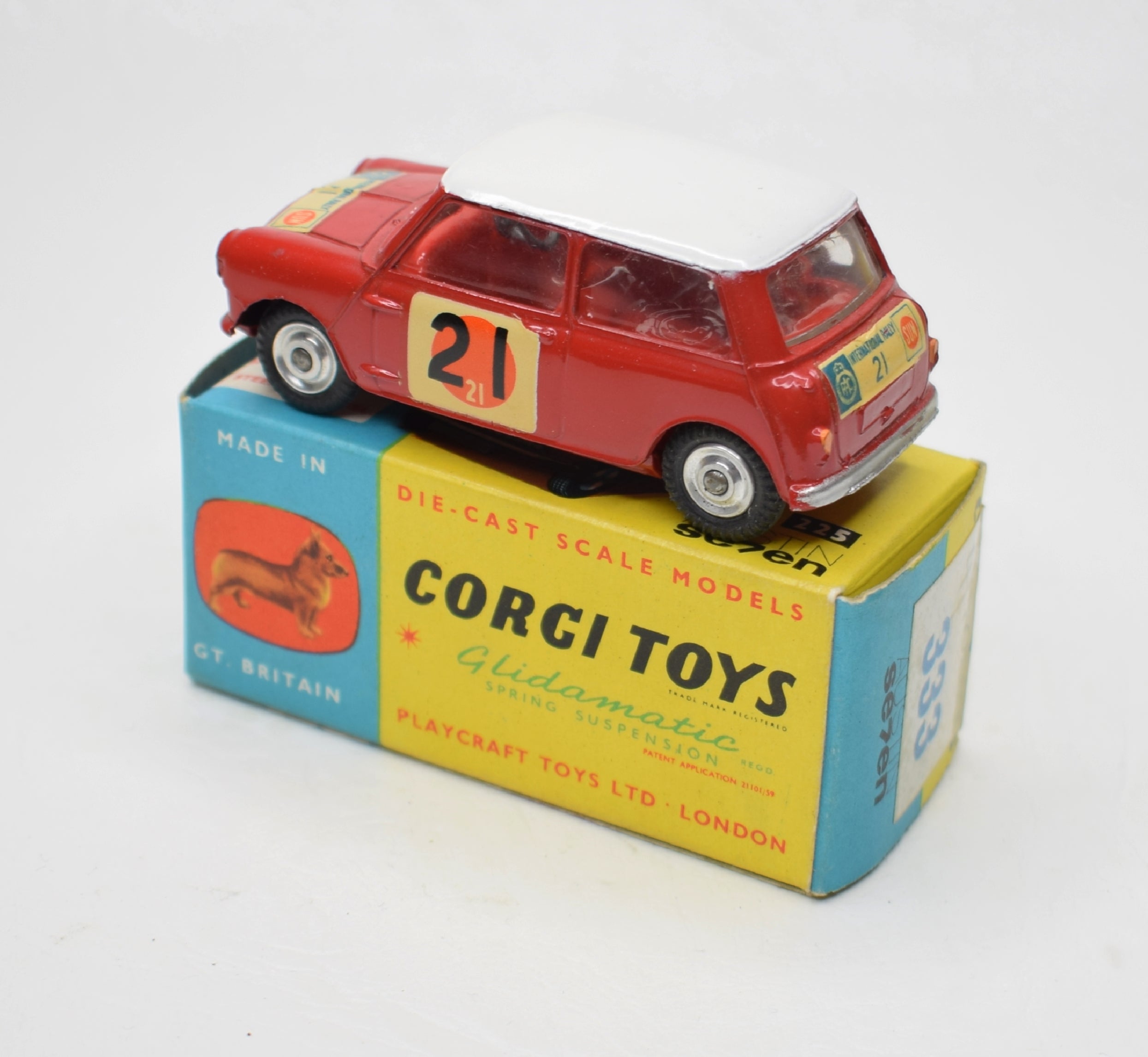 Corgi toys 333 Mini Cooper S 'Sun R.A.C Rally' Virtually Mint