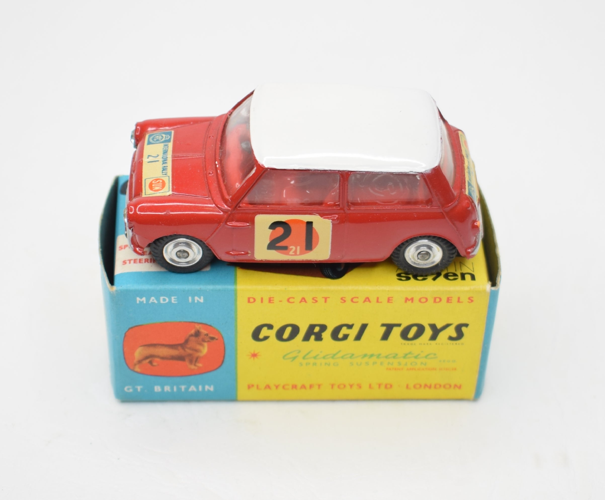 Corgi toys 333 Mini Cooper S 'Sun R.A.C Rally' Virtually Mint