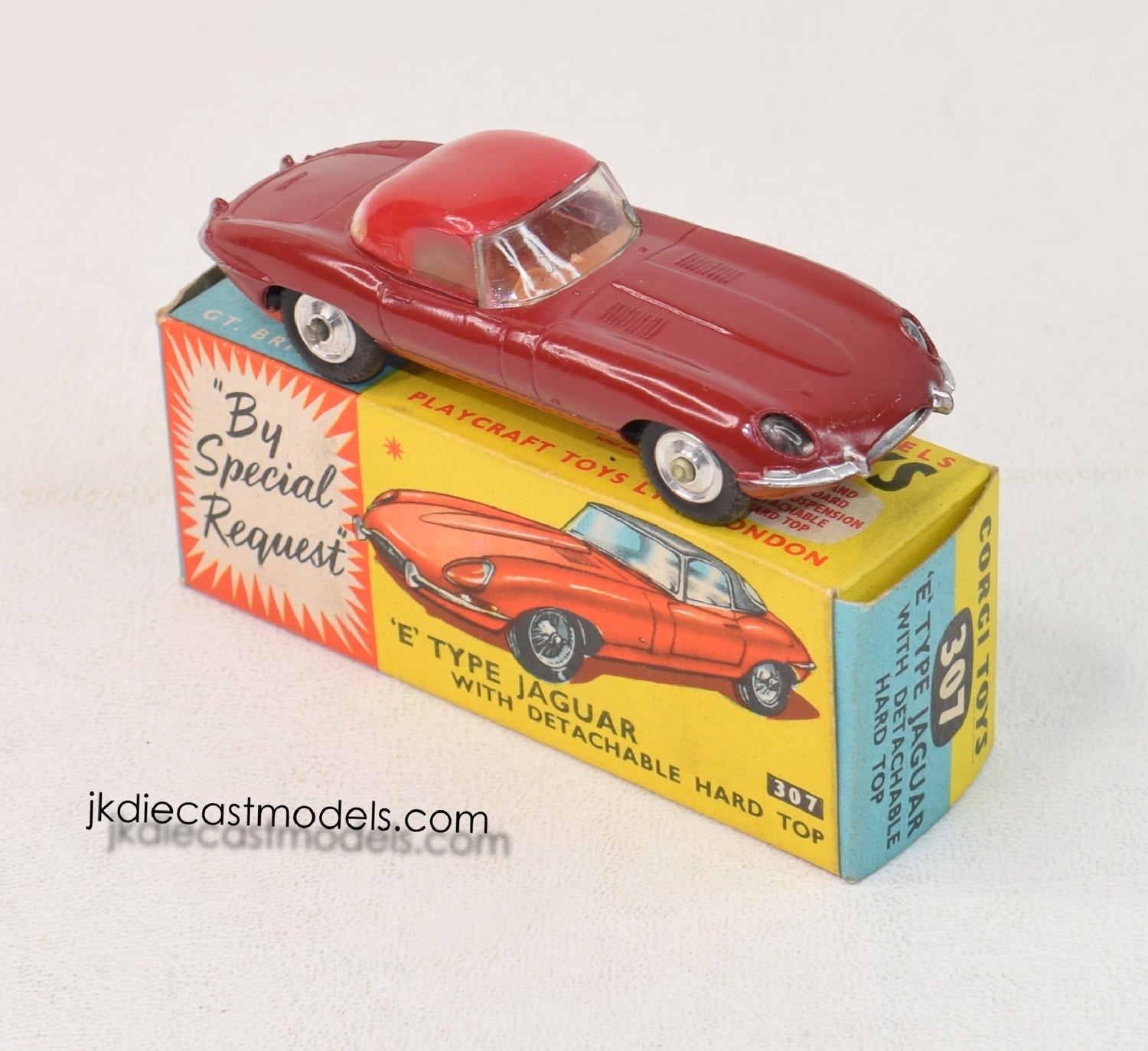 Corgi toys 307 E-type Jaguar Virtually Mint/Boxed – JK DIE-CAST MODELS